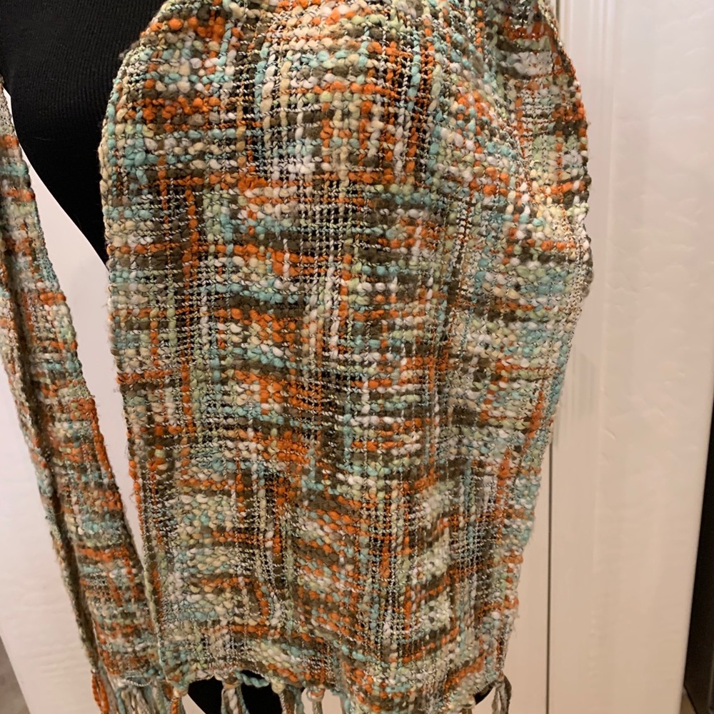 Scarf colorful basket weave - Picture 5 of 5